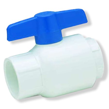 BALL VALVE, PVC, 1" PVC SCH 80 SLIP