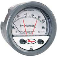 GAUGE, PHOTOHELIC, 0-3 INCH WG, DYWER, MDL.# A3003
