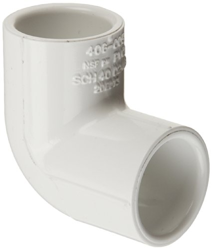 ELBOW, PVC, 1 IN., 90 DEG., SCH-40, SLIP X SLIP