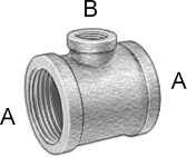 Low-Pressure Galvanized Iron Threaded Pipe Fitting 4638K273