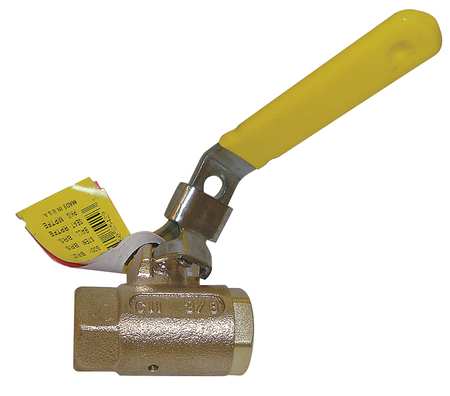 BALL VALVE, BRONZE, 1/2 IN., NPT FEMALE W/150 FLANGE, LATCH LOCK LEVER AUTO DRAIN, APOLLO