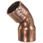 ELBOW, TUBE, 1 IN, SOLDER FEMALE SOCKET, COPPER, 45 DEG, ANSI B16.22