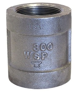 COUPLING, BLACK,  NPT, 300 LB, MALLEABLE IRON, ASTM A197 FIG 1166