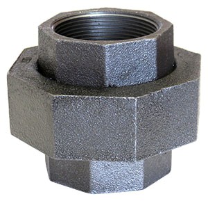 UNION, PIPE,  300PSI, MALLEABLE IRON, ASTM A197, ASME B16.39