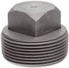 PLUG, PIPE,  3000 PSI, SQUARE HEAD, FORGED CS, ASTM A105, SOLID