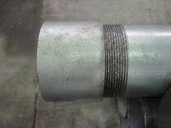 PIPE, GALVANIZED, ., SCH-40, THREADED AND COUPLED, 21 FT/LG
