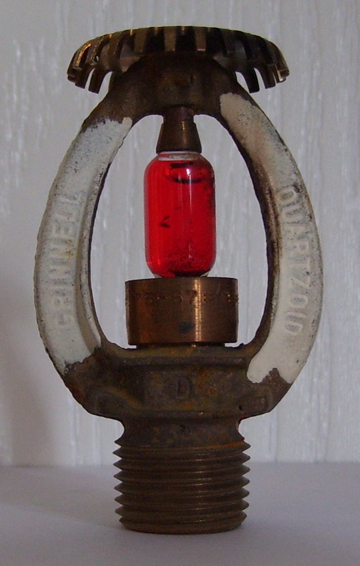 HEAD, SPRINKLER, UPRIGHT, RATED 165-DEG. F, GRINELL 1/2 IN. ORIFICE