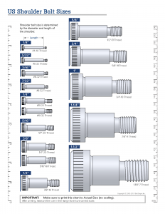 Eagle Rock Specialties | Shoulder Bolt Sizes